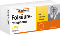 FOLSÄURE-RATIOPHARM 5 mg Tabletten