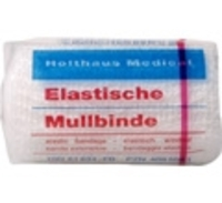 MULLBINDEN elastisch 6 cmx4 m