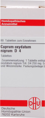 CUPRUM OXYDATUM nigrum D 4 Tabletten