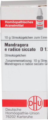 MANDRAGORA E radice siccata D 12 Globuli