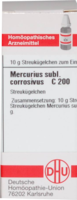 MERCURIUS SUBLIMATUS corrosivus C 200 Globuli
