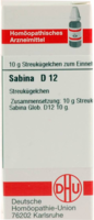 SABINA D 12 Globuli