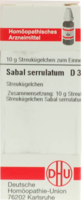 SABAL SERRULATUM D 3 Globuli