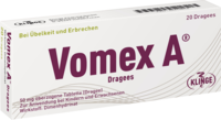 VOMEX A Dragees 50 mg überzogene Tabletten