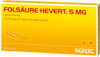 FOLSÄURE HEVERT 5 mg Ampullen