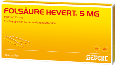 FOLSÄURE HEVERT 5 mg Ampullen