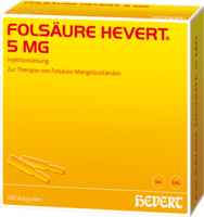 FOLSÄURE HEVERT 5 mg Ampullen