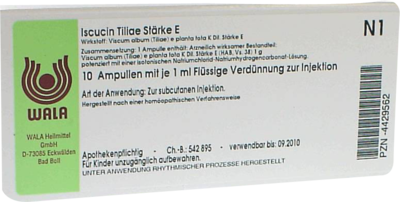 ISCUCIN tiliae Stärke E Ampullen