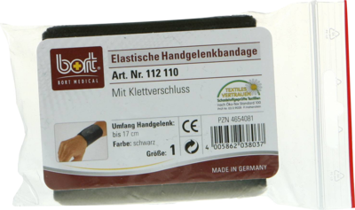 BORT Handgelenkbandage m.Klettverschl.Gr.1 schwarz