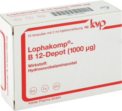 LOPHAKOMP B 12 Depot 1000 µg Injektionslösung