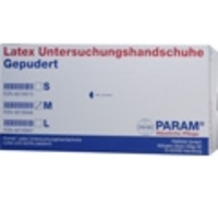 HANDSCHUHE Einmal Latex gepudert M