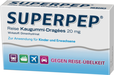 SUPERPEP Reise Kaugummi Dragees 20 mg
