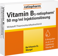 VITAMIN B1-RATIOPHARM 50 mg/ml Inj.Lsg.Ampullen