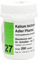 BIOCHEMIE Adler 27 Kalium bichrom D 12 Tabletten