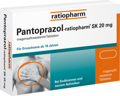 PANTOPRAZOL-ratiopharm SK 20 mg magensaftres.Tabl.