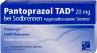 PANTOPRAZOL TAD 20 mg b.Sodbrenn. magensaftr.Tabl.