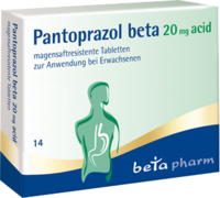 PANTOPRAZOL beta 20 mg acid magensaftres.Tabletten