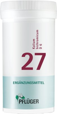BIOCHEMIE Pflüger 27 Kalium bichromicum D 6 Tabl.