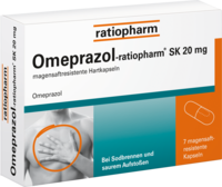OMEPRAZOL-ratiopharm SK 20 mg magensaftr.Hartkaps.
