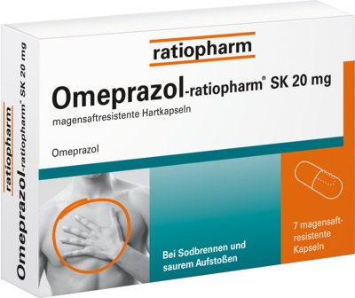 OMEPRAZOL-ratiopharm SK 20 mg magensaftr.Hartkaps.
