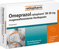 OMEPRAZOL-ratiopharm SK 20 mg magensaftr.Hartkaps.