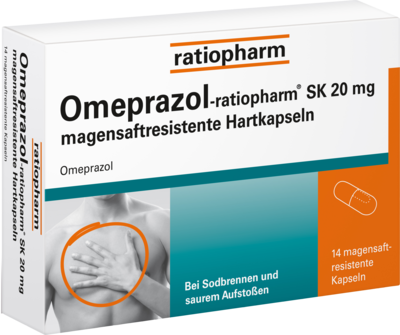 OMEPRAZOL-ratiopharm SK 20 mg magensaftr.Hartkaps.