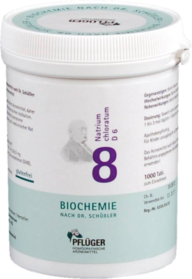 BIOCHEMIE Pflüger 8 Natrium chloratum D 6 Tabl.