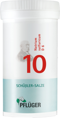 BIOCHEMIE Pflüger 10 Natrium sulfuricum D 6 Tabl.