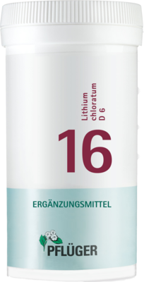 BIOCHEMIE Pflüger 16 Lithium chloratum D 6 Tabl.