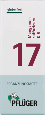 BIOCHEMIE Pflüger 17 Manganum sulfuricum D 6 Tabl.