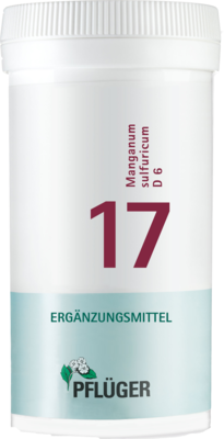 BIOCHEMIE Pflüger 17 Manganum sulfuricum D 6 Tabl.
