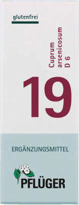 BIOCHEMIE Pflüger 19 Cuprum arsenicosum D 6 Tabl.
