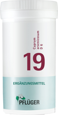 BIOCHEMIE Pflüger 19 Cuprum arsenicosum D 6 Tabl.