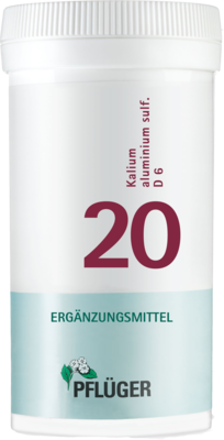 BIOCHEMIE Pflüger 20 Kalium alumin.sulfur.D 6 Tab.