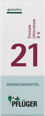 BIOCHEMIE Pflüger 21 Zincum chloratum D 6 Tabl.