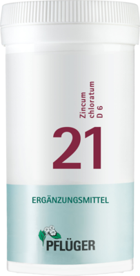 BIOCHEMIE Pflüger 21 Zincum chloratum D 6 Tabl.