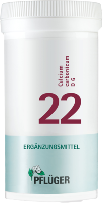 BIOCHEMIE Pflüger 22 Calcium carbonicum D 6 Tabl.