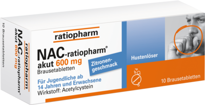NAC-ratiopharm akut 600 mg Hustenlöser Brausetabl.