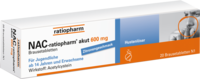 NAC-ratiopharm akut 600 mg Hustenlöser Brausetabl.