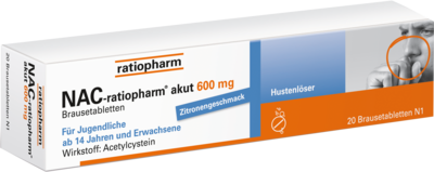 NAC-ratiopharm akut 600 mg Hustenlöser Brausetabl.