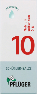 BIOCHEMIE Pflüger 10 Natrium sulfuricum D 6 Tropf.