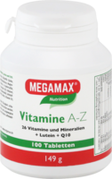 MEGAMAX Vitamine A-Z+Q10+Lutein Tabletten