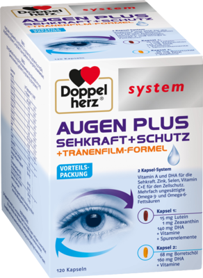 DOPPELHERZ Augen plus Sehkraft+Schutz system Kaps.