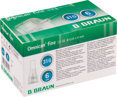 OMNICAN fine Pen Kanüle 31 G 0,25x6 mm