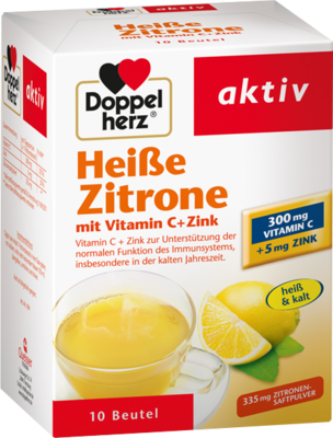 DOPPELHERZ heiße Zitrone Vitamin C+Zink Granulat