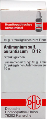 ANTIMONIUM SULFURATUM aurantiacum D 12 Globuli
