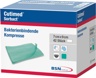 CUTIMED Sorbact Saugkompressen 7x9 cm