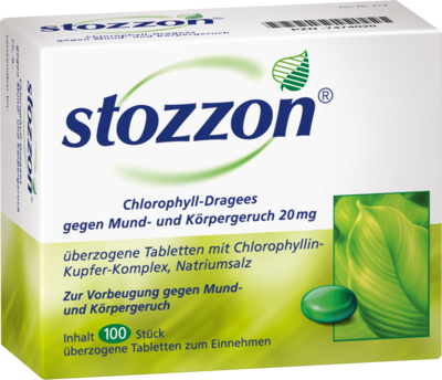 STOZZON Chlorophyll überzogene Tabletten