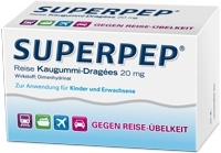 SUPERPEP Reise Kaugummi Dragees 20 mg