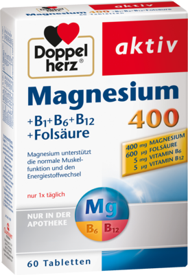DOPPELHERZ Magnesium 400 mg Tabletten